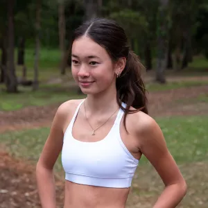 IMPI Running Loop Bra Top - White