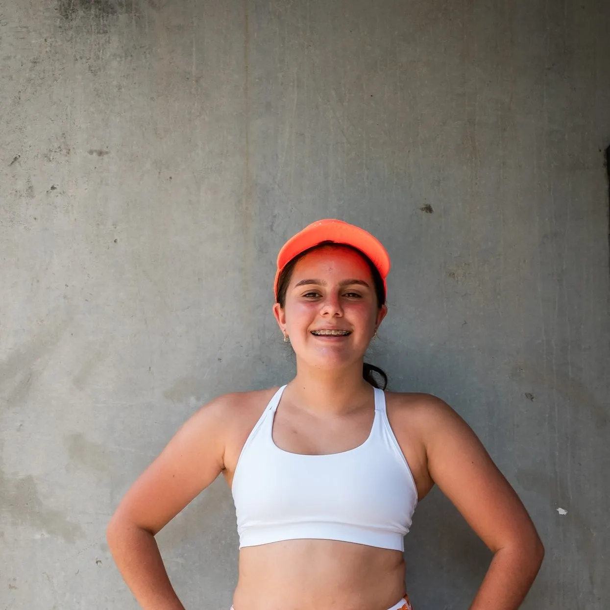 IMPI Running Loop Bra Top - White