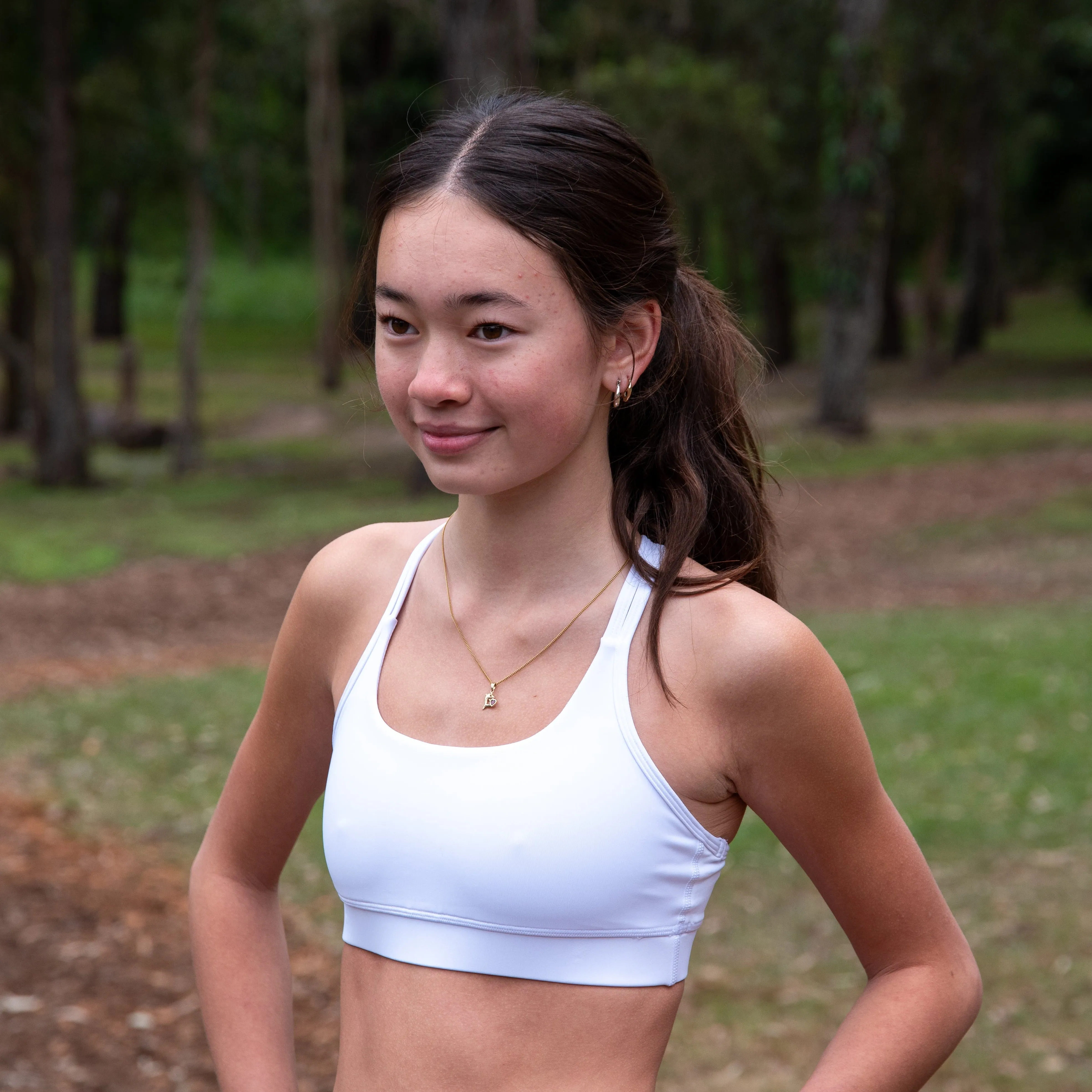 IMPI Running Loop Bra Top - White