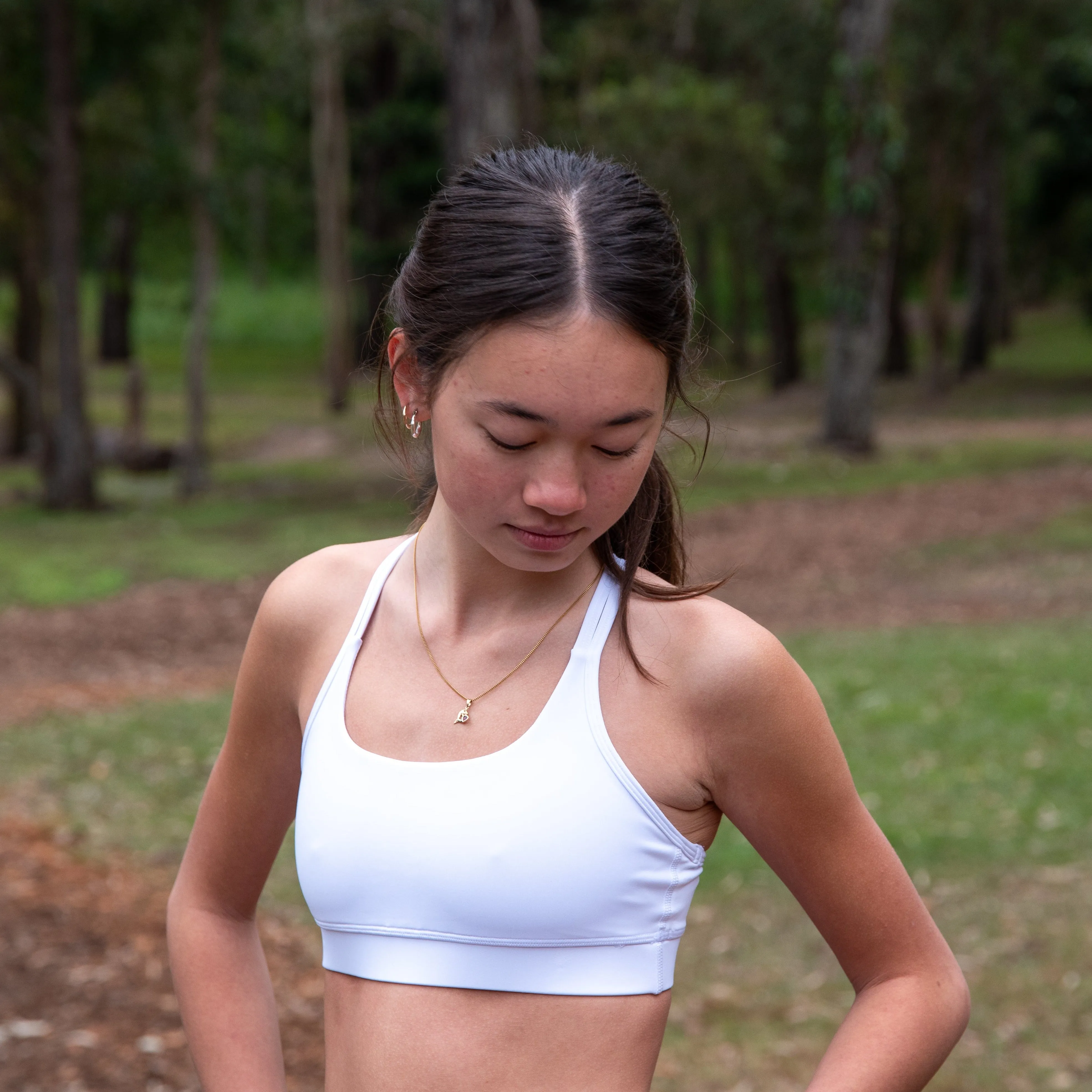IMPI Running Loop Bra Top - White