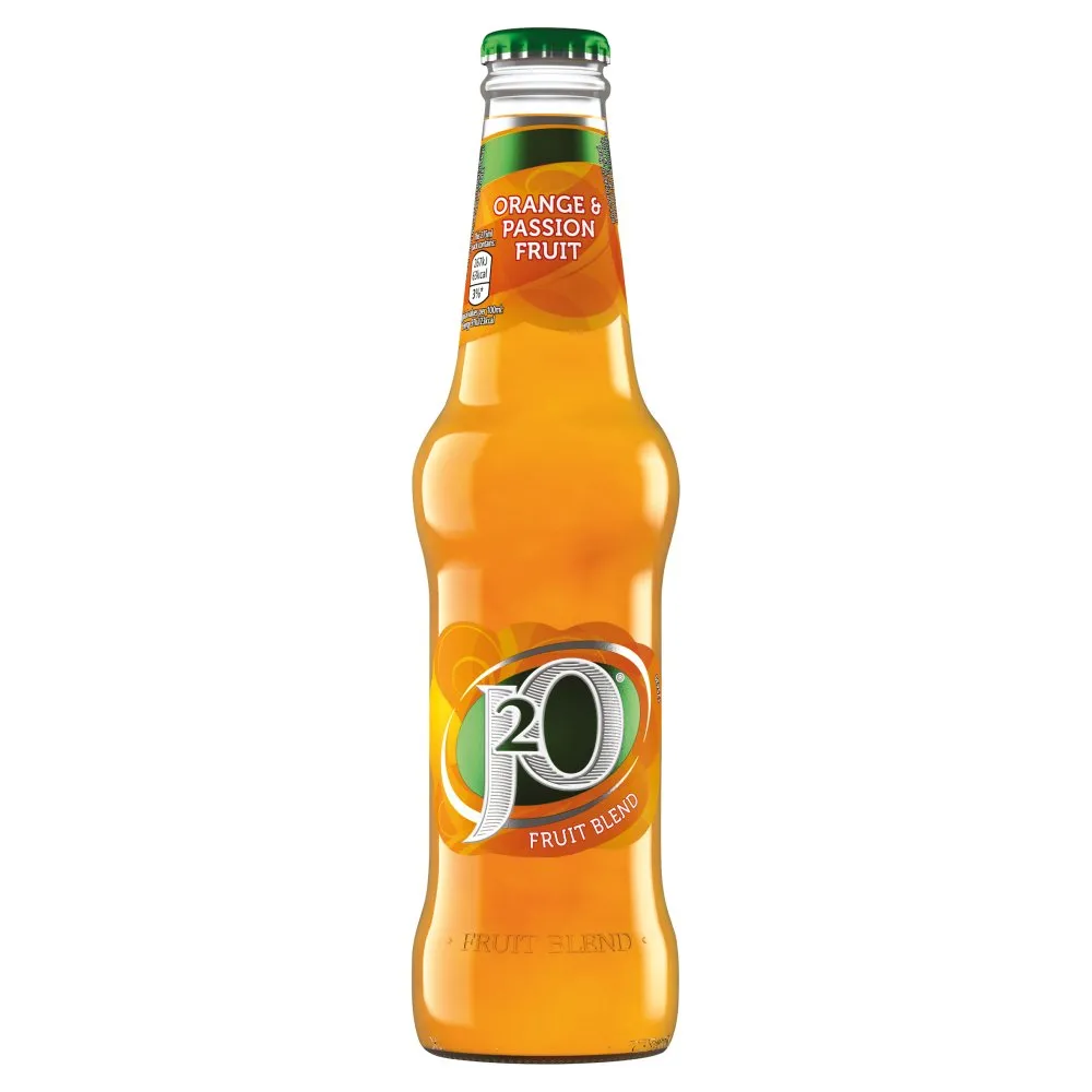 J2O Fruit Blend Orange & Passion Fruit, 275ml (Case of 12)