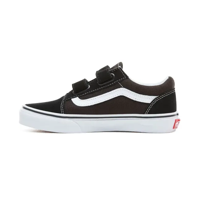Junior Old Skool Velcro Black kinder schoenen 8  tm 14 jaar