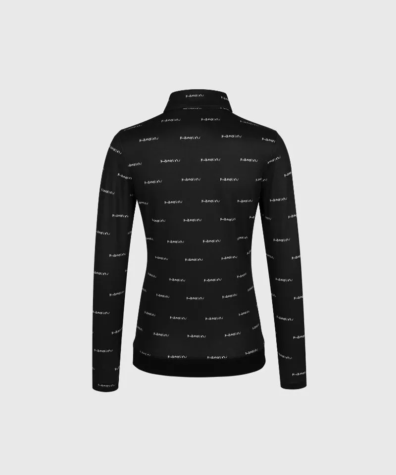 KANDINI Soft & Warm Pique T-Shirt - Black