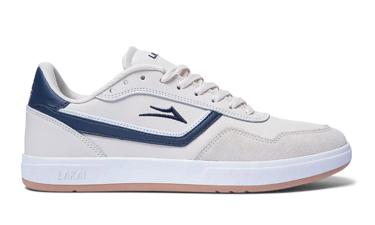 Lakai Terrace Skate Shoes - Cream/Navy