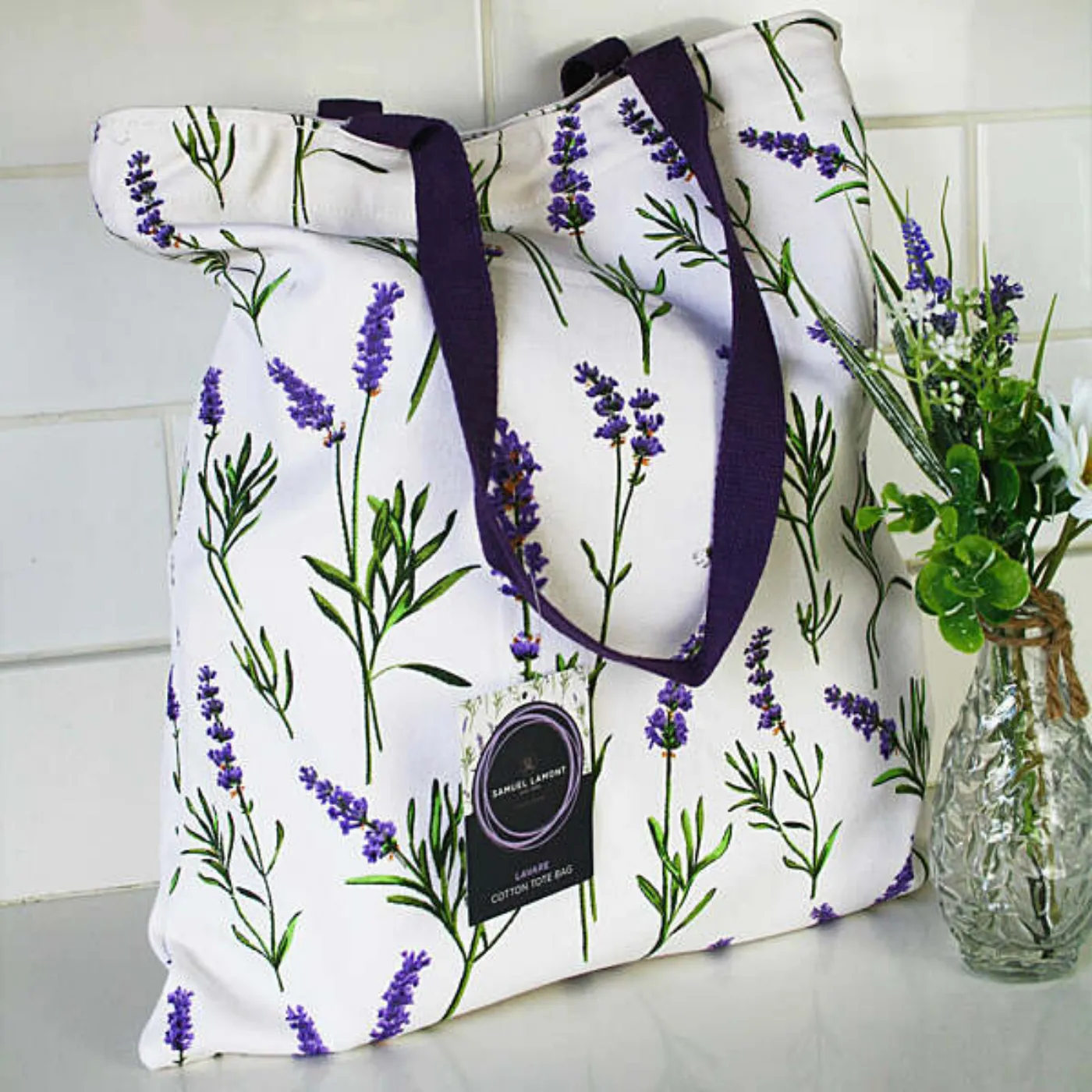 Lamont lavare Cotton Canvas Tote Bag