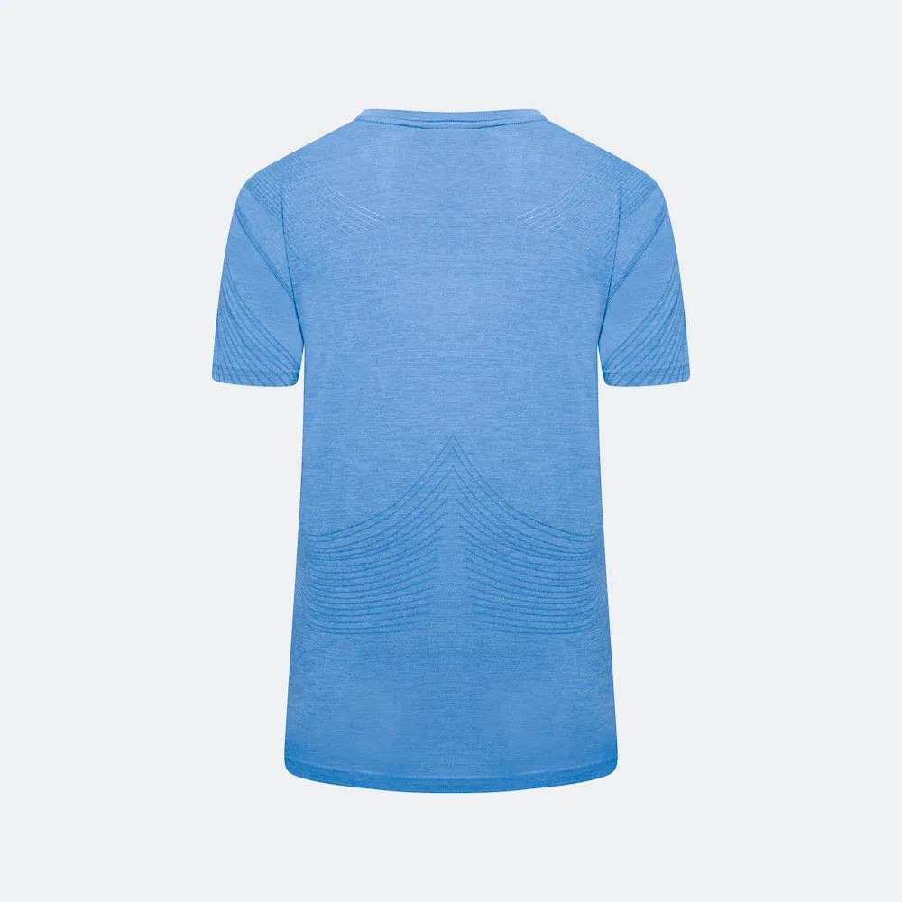 Laser Seamless Workout Tee - Royal Blue