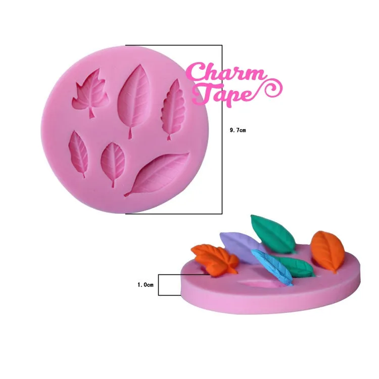 Leaf Leaves Silicone Mold -food mold / uv resin molds C005