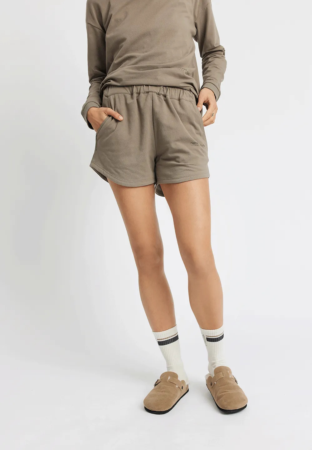 Light Sweat Shorts HANGOUT - warm grey