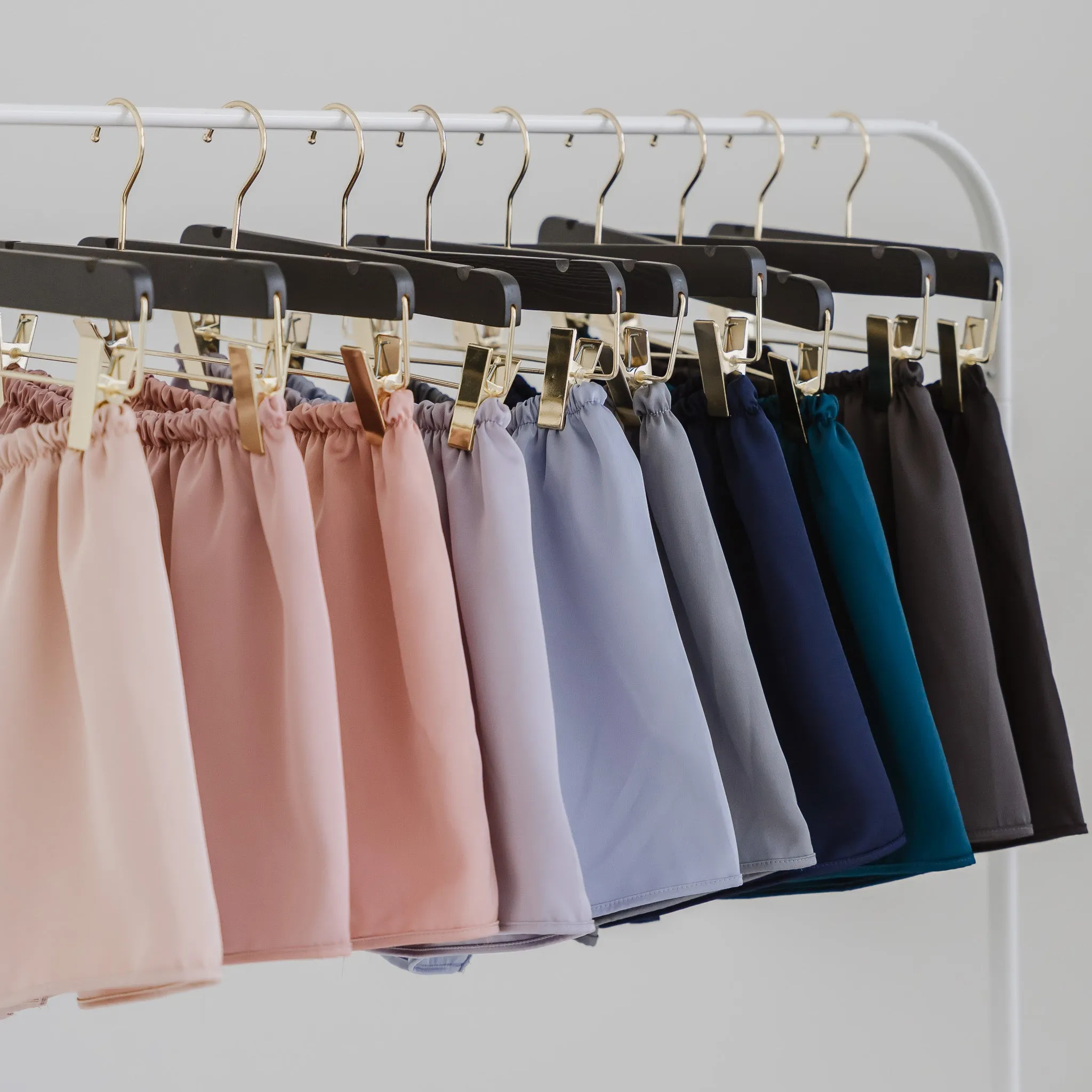 Luxurious Cooling Crease-less Satin Shorts in Sunset Pink