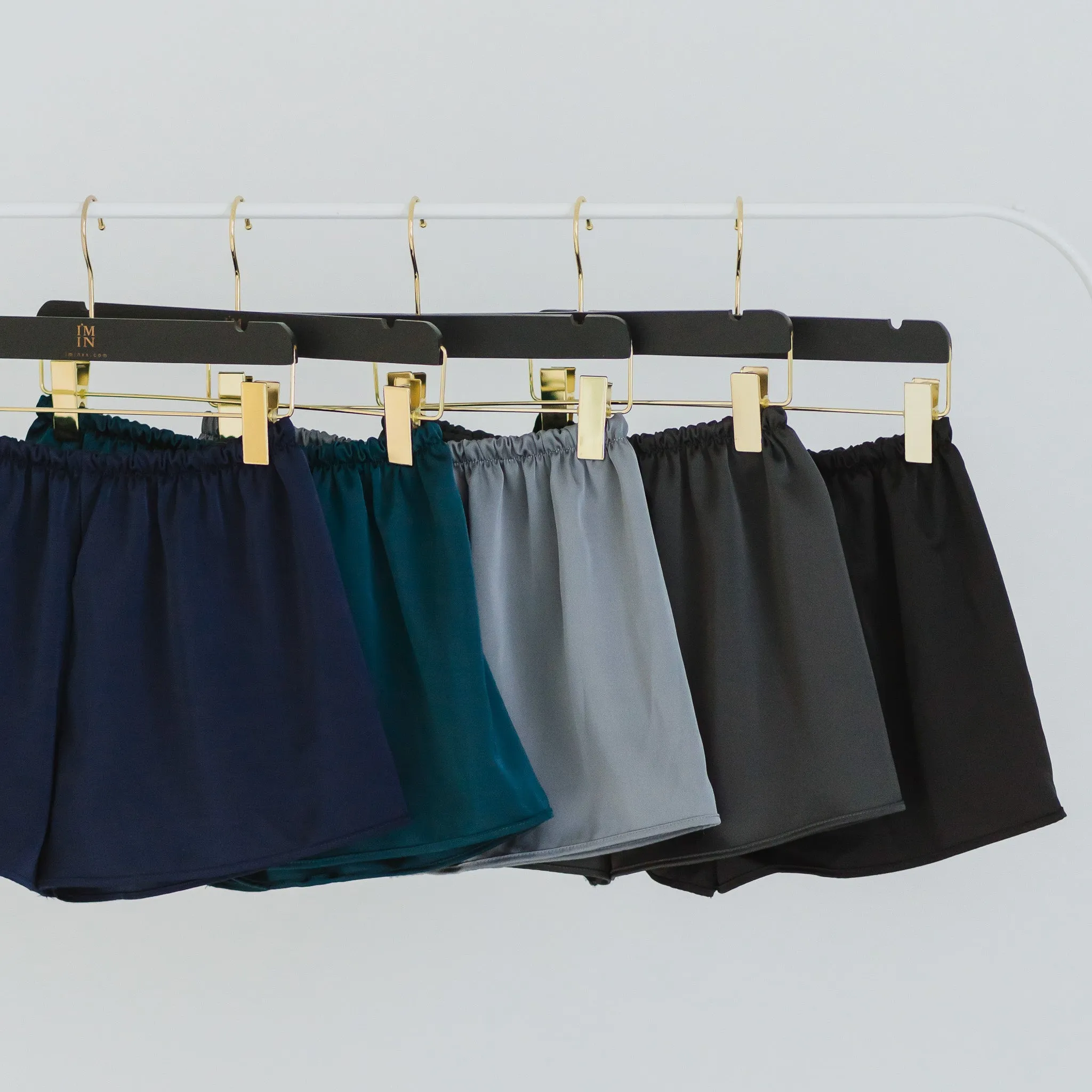 Luxurious Cooling Crease-less Satin Shorts in Sunset Pink