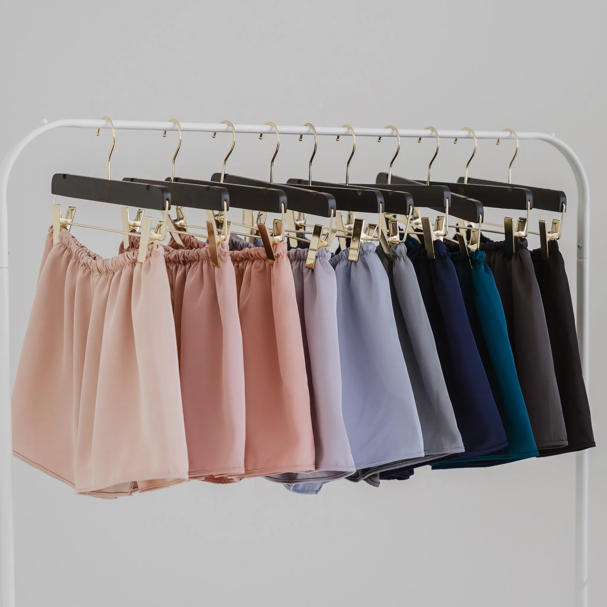 Luxurious Cooling Crease-less Satin Shorts in Sunset Pink