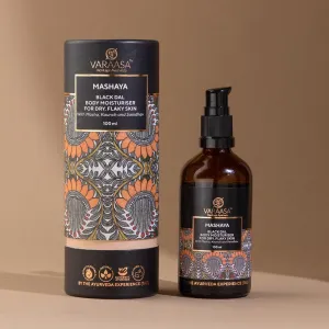 Mashaya Black Dal Body Moisturiser for Dry, Flaky Skin | Natural Moisturising Body Oil