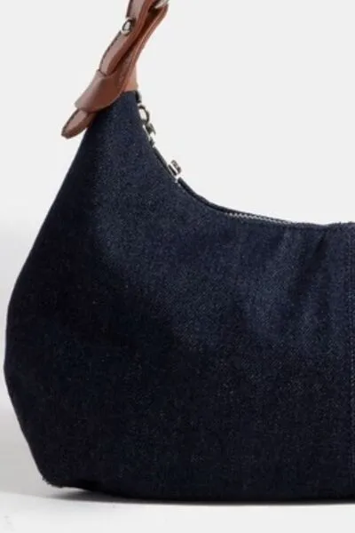 Middle Stitch Zipper Handbag