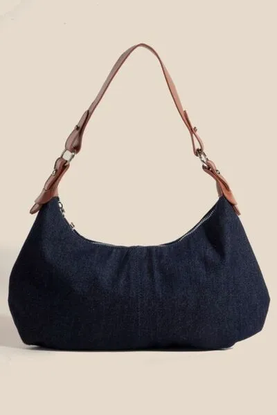 Middle Stitch Zipper Handbag