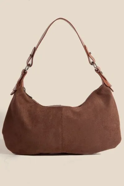 Middle Stitch Zipper Handbag