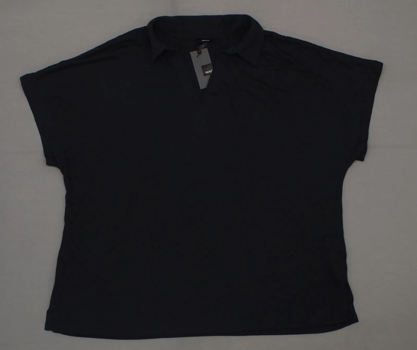 Mossimo Women's Modal Y-Neck Short Sleeve Relaxed Polo Shirt