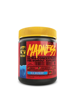 Mutant MADNESS Pre-Workout Supplement - Blue Raspberry (225 g)