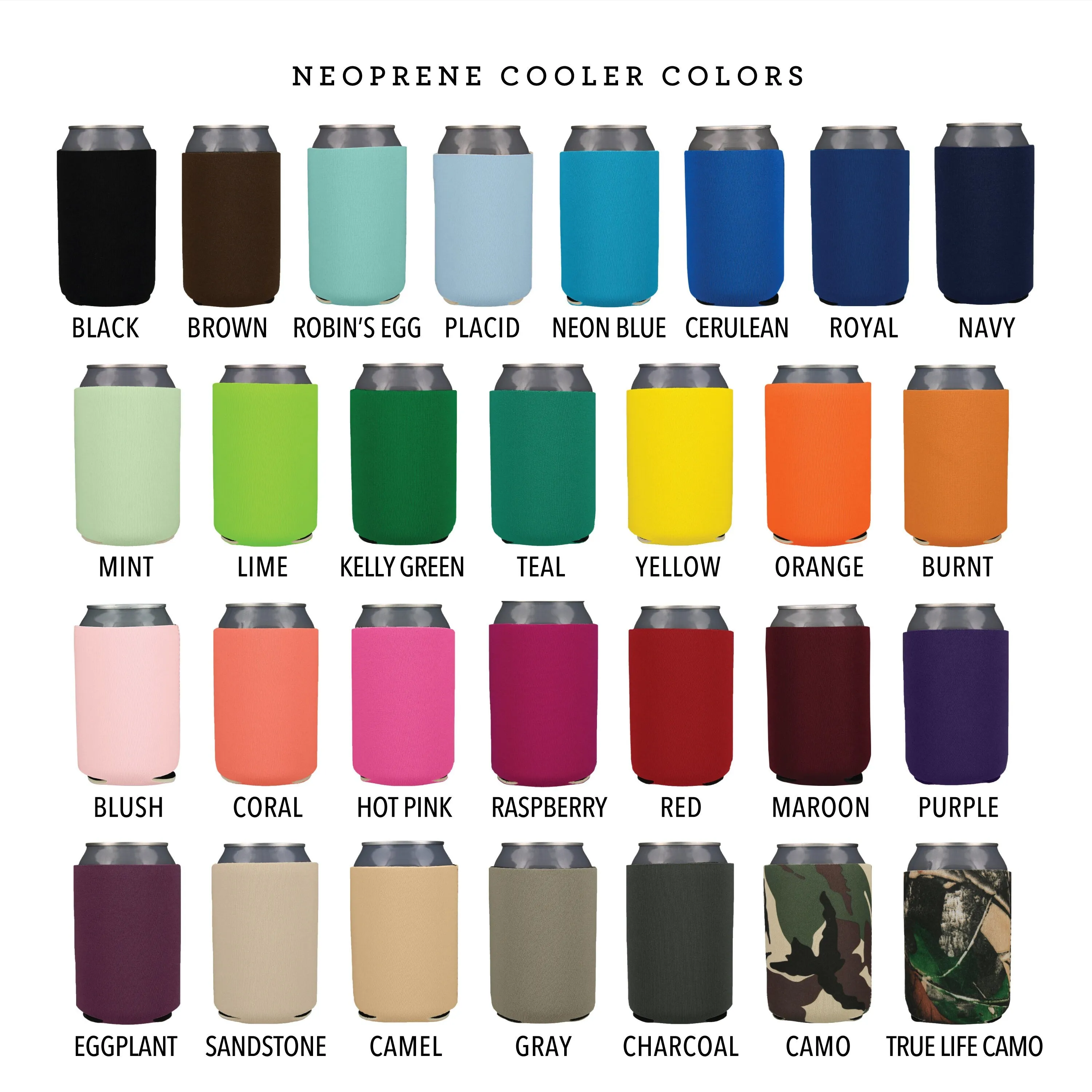 Neoprene Wedding Can Cooler #179N - Merry and Married