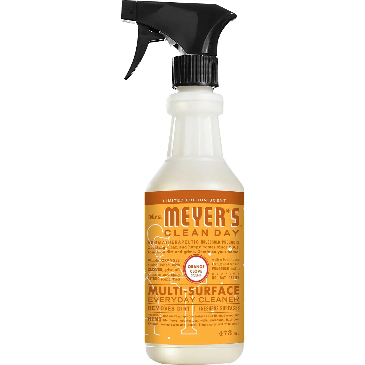 New Rooted in Goodness, drawing of a plant in a pot Garden-Inspired Scents  Made with Essential Oils & Other Thoughtfully Chosen Ingredients  Limited Edition Scents Orange Clove Multi-Surface Everyday Cleaner!