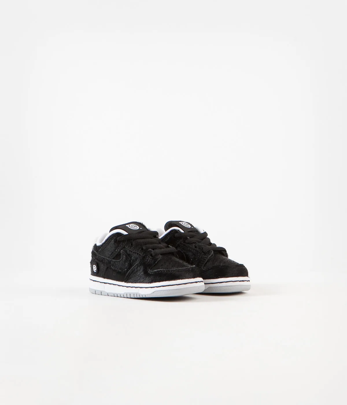 Nike SB Dunk Low Pro Medicom Toddler Shoes - Black / Black - White