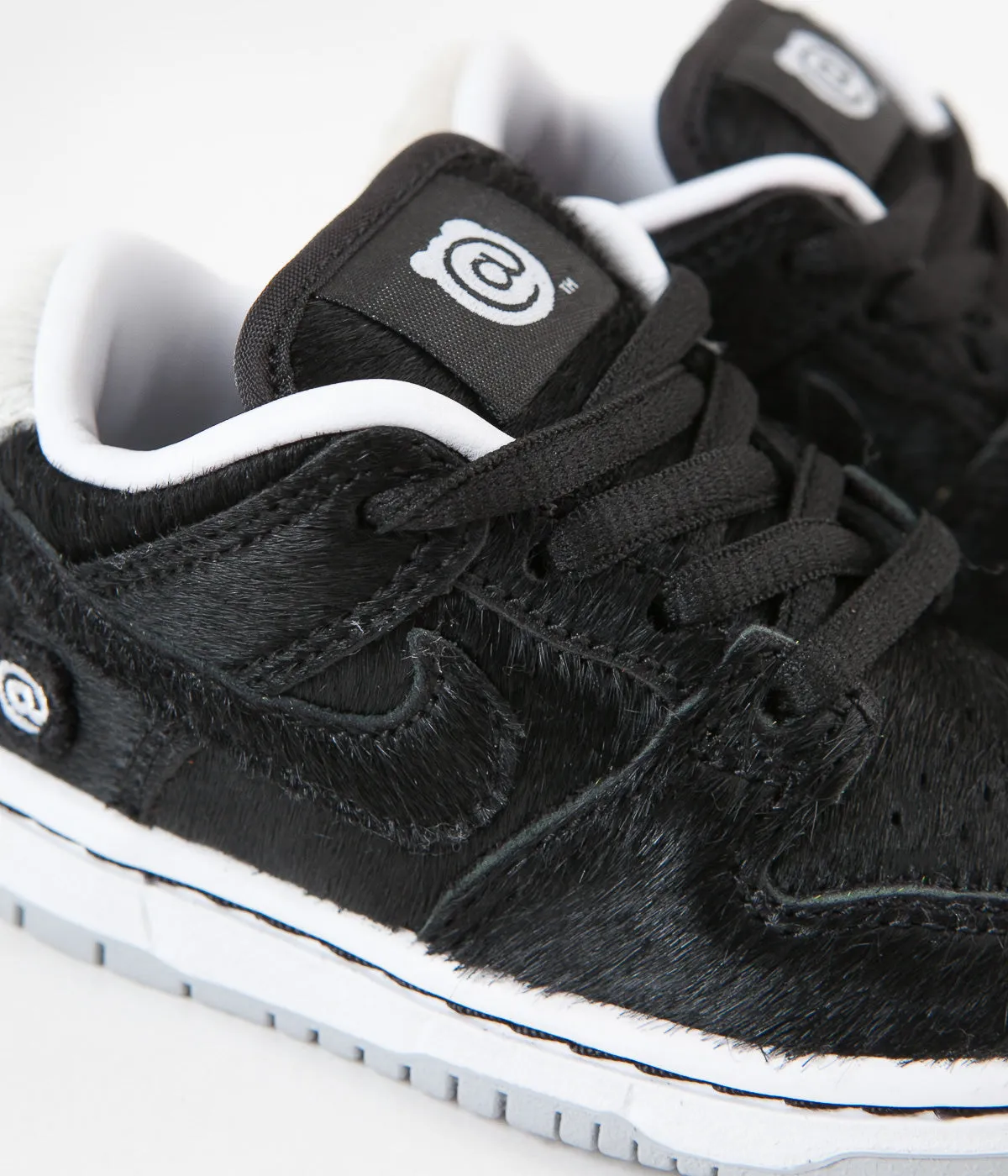 Nike SB Dunk Low Pro Medicom Toddler Shoes - Black / Black - White