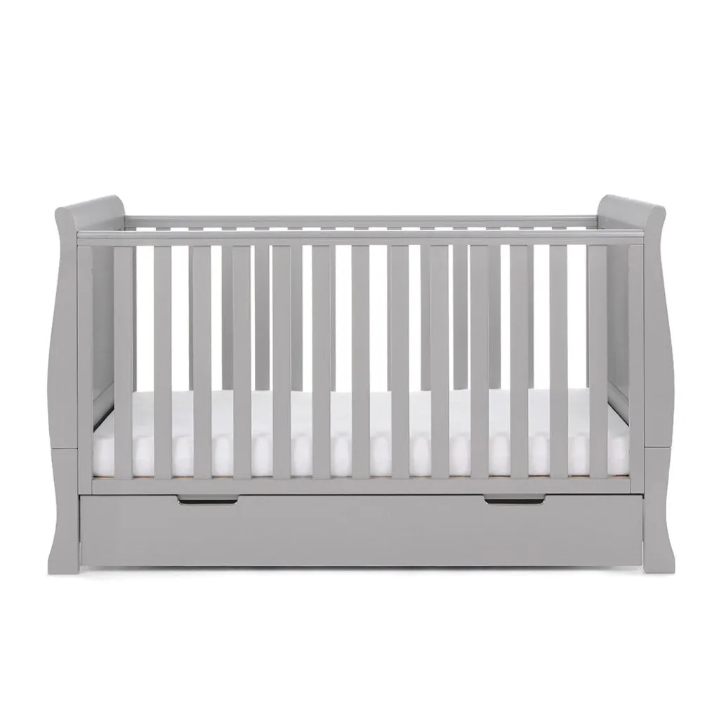 OBABY Stamford Classic Cot Bed - Warm Grey