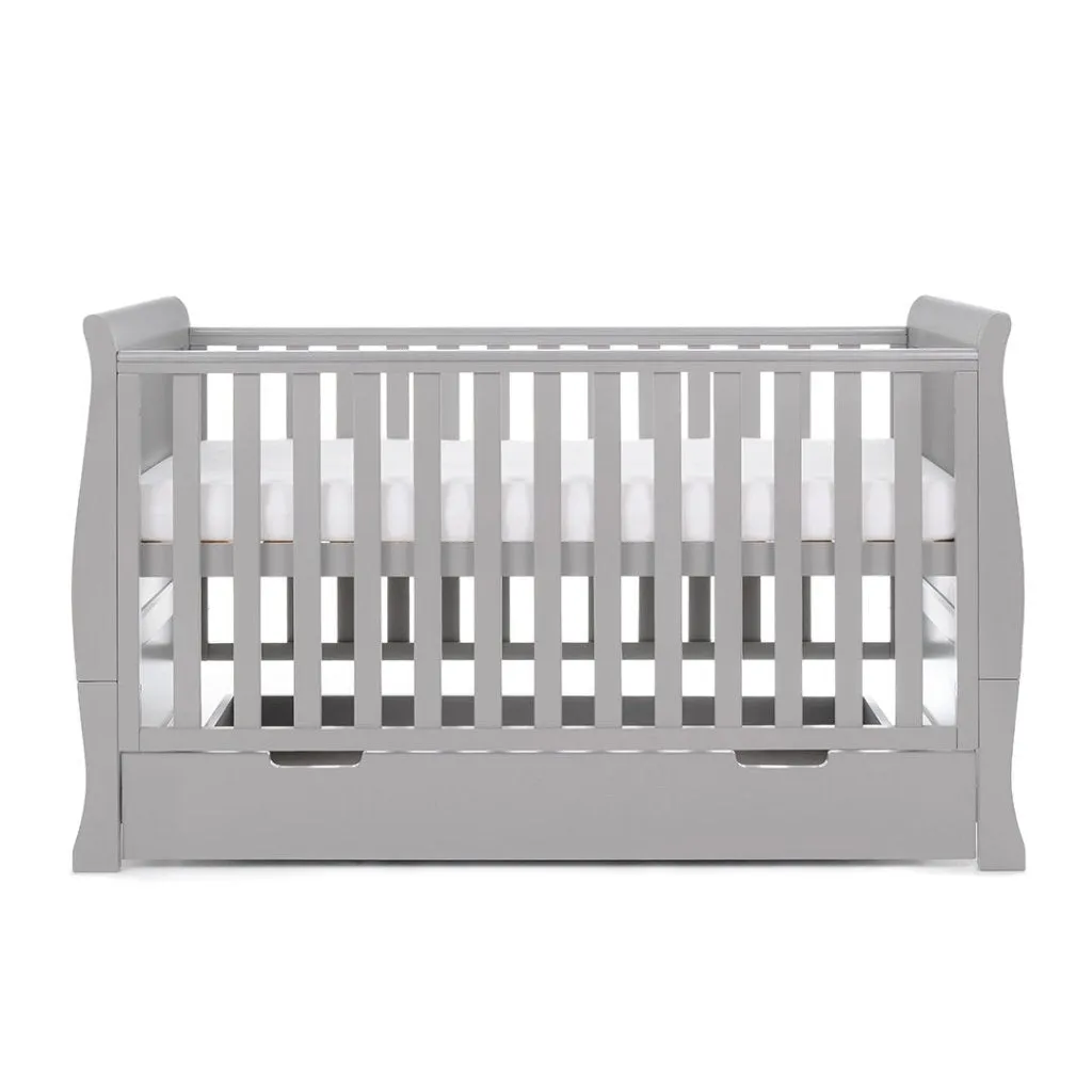 OBABY Stamford Classic Cot Bed - Warm Grey