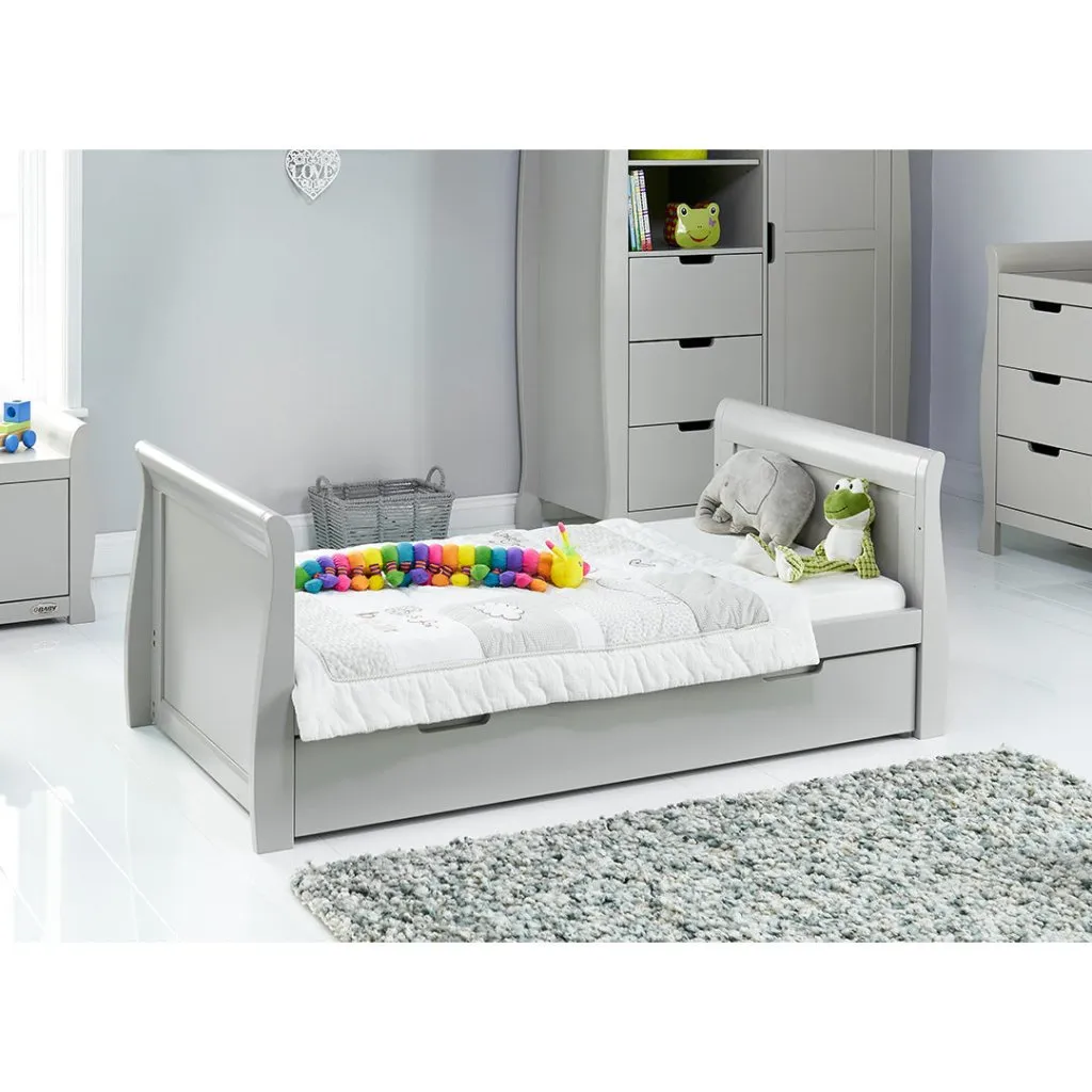 OBABY Stamford Classic Cot Bed - Warm Grey