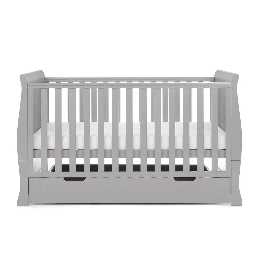 OBABY Stamford Classic Cot Bed - Warm Grey