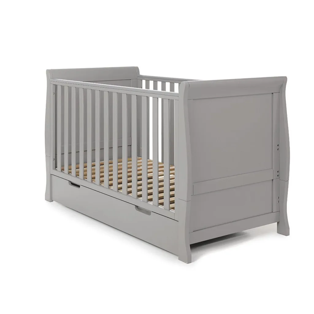 OBABY Stamford Classic Cot Bed - Warm Grey