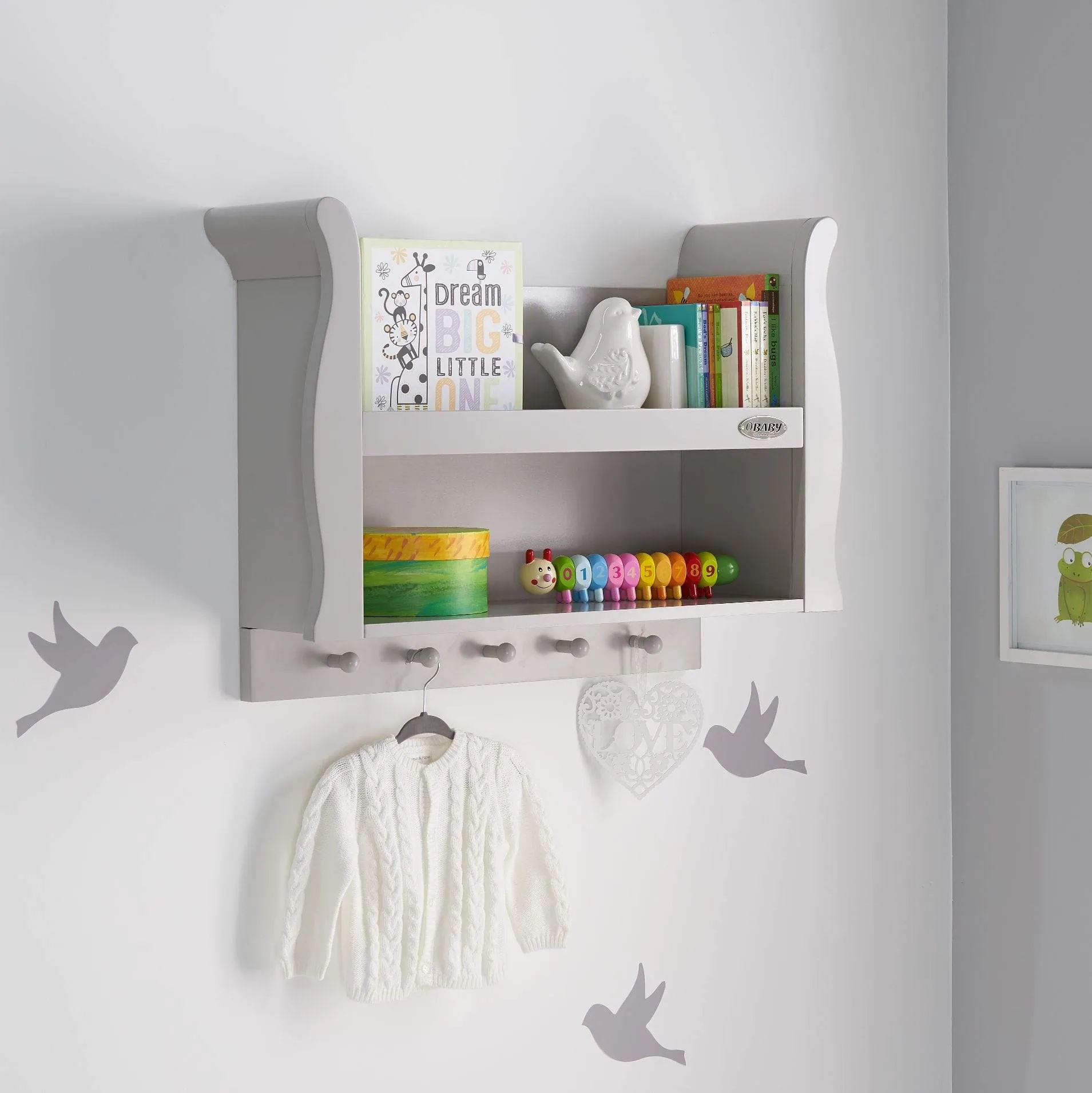 Obaby Stamford Shelf - Warm Grey