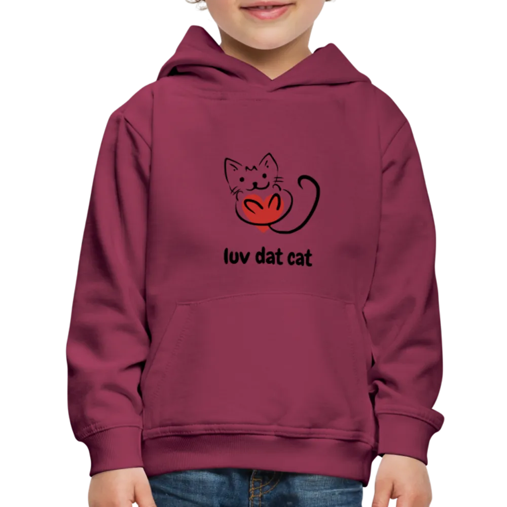 Official Luv Dat Cat Kids‘ Premium Hoodie