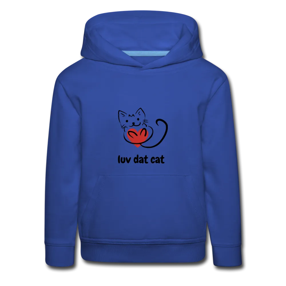 Official Luv Dat Cat Kids‘ Premium Hoodie