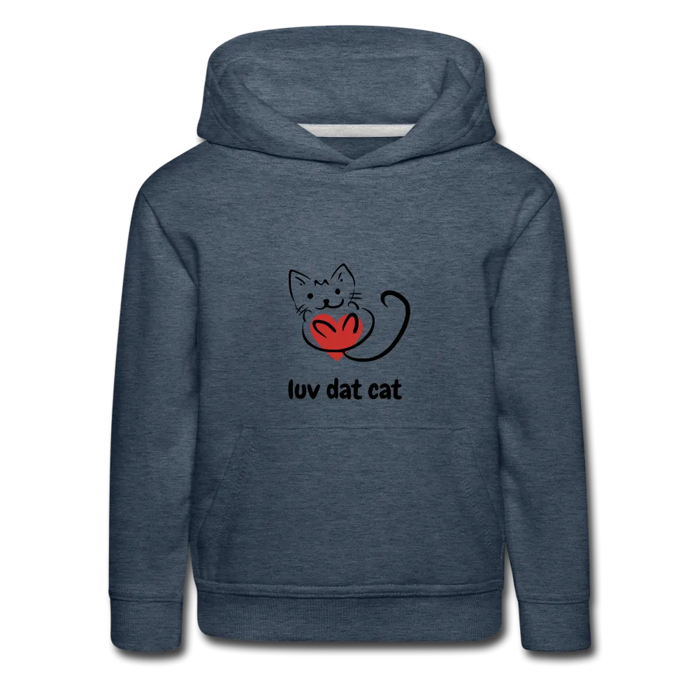 Official Luv Dat Cat Kids‘ Premium Hoodie