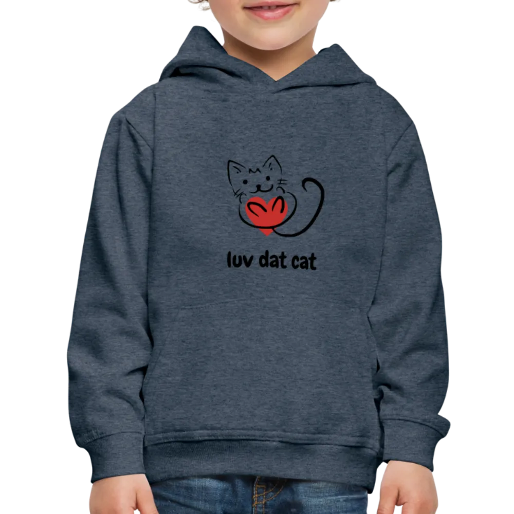 Official Luv Dat Cat Kids‘ Premium Hoodie