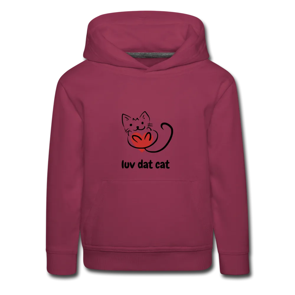 Official Luv Dat Cat Kids‘ Premium Hoodie