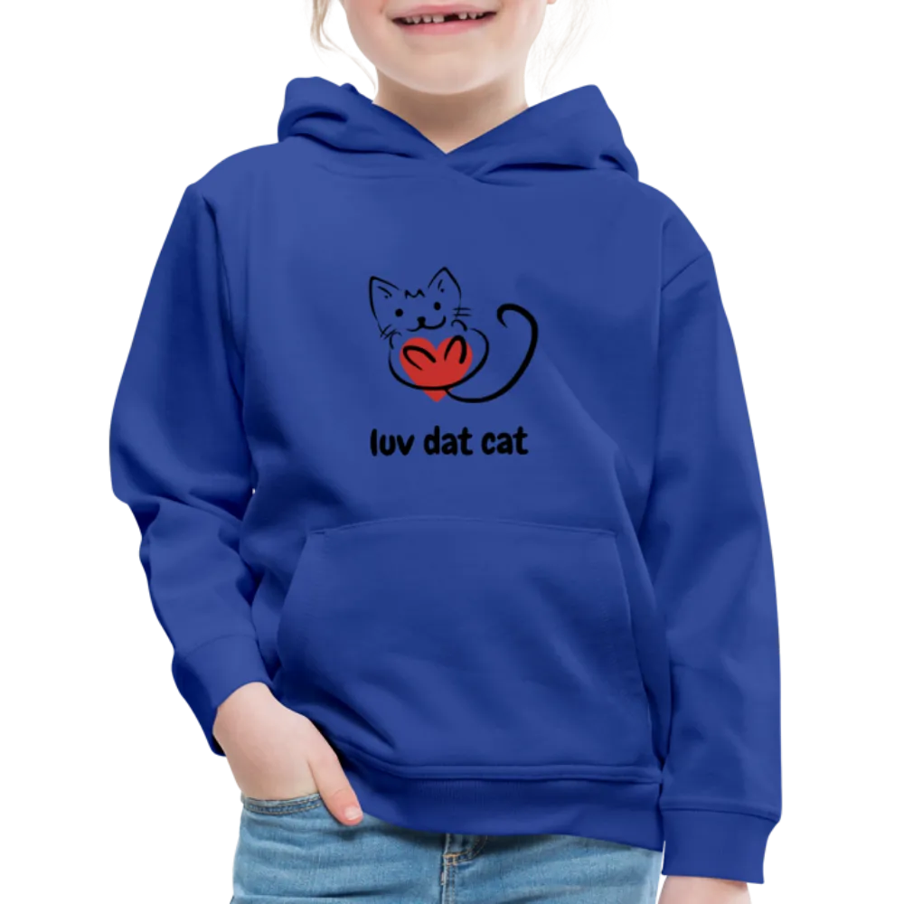 Official Luv Dat Cat Kids‘ Premium Hoodie