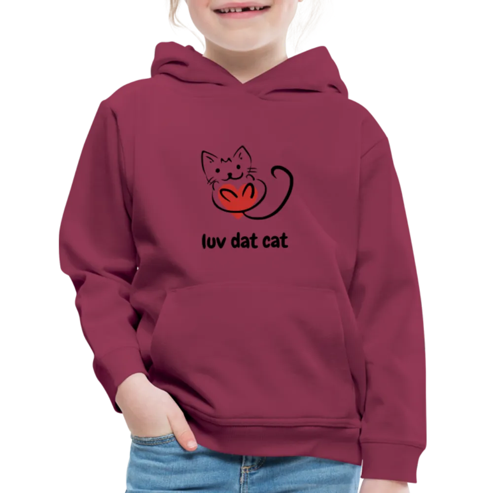 Official Luv Dat Cat Kids‘ Premium Hoodie