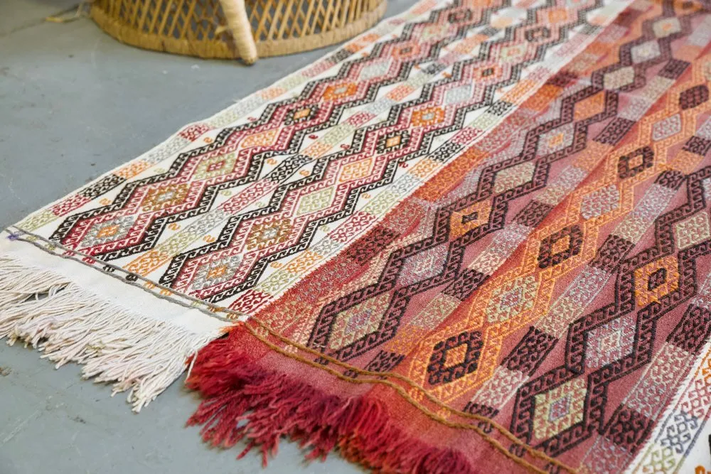Old Sivas Cicim Seccade kilim 3.3ftx5ft
