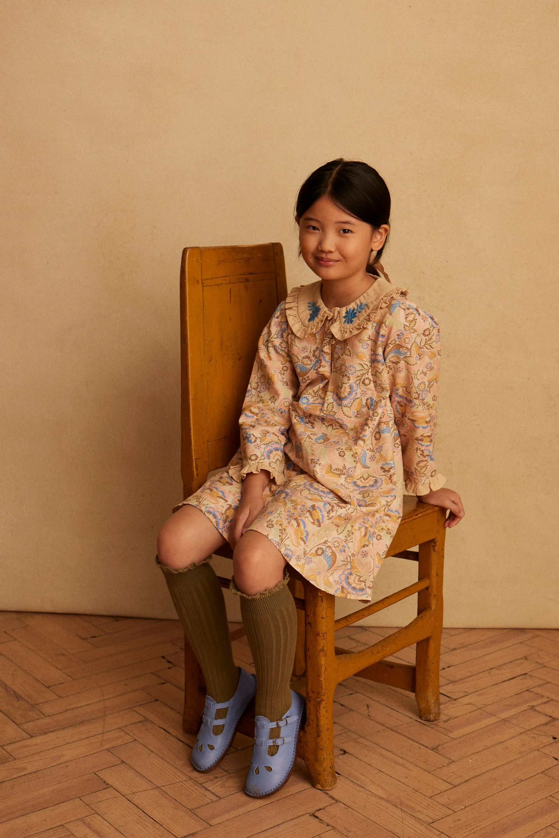 (OUTLET) Cara Dress - Woodland Floral Cream