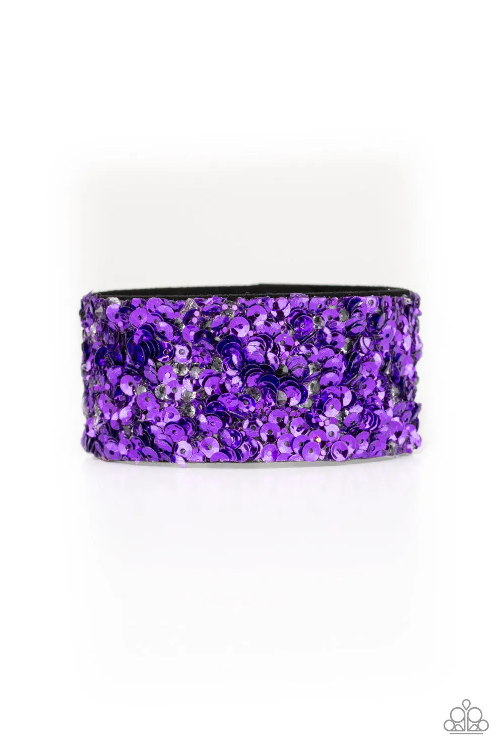 Paparazzi Starry Sequins Urban Bracelet Purple