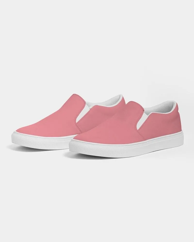 Pastel Pink Slip-On Canvas Sneakers | Men's | Bright Pastel Pink | C0M60Y30K0