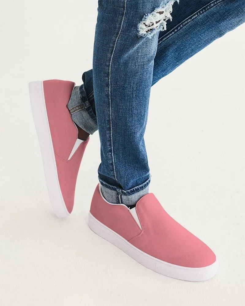 Pastel Pink Slip-On Canvas Sneakers | Men's | Bright Pastel Pink | C0M60Y30K0