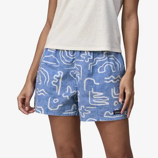 Patagonia Women's Funhoggers™ Shorts 4" Channel islands Vessel Blue