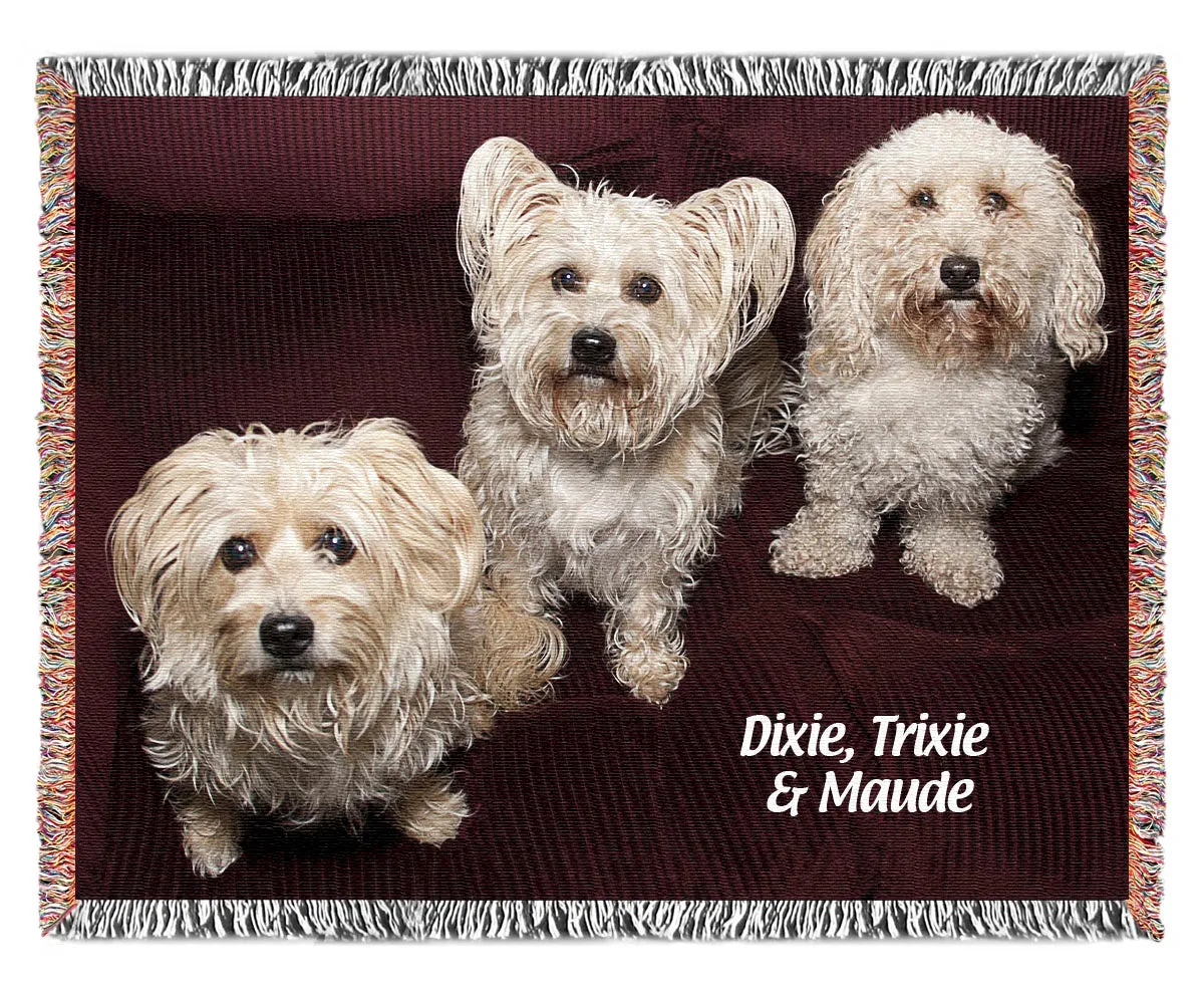 Pet Woven Photo Blankets