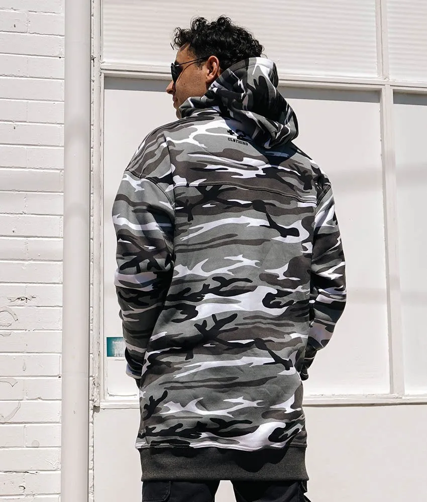 Plus 2 Snow Camo Tall Hoodie