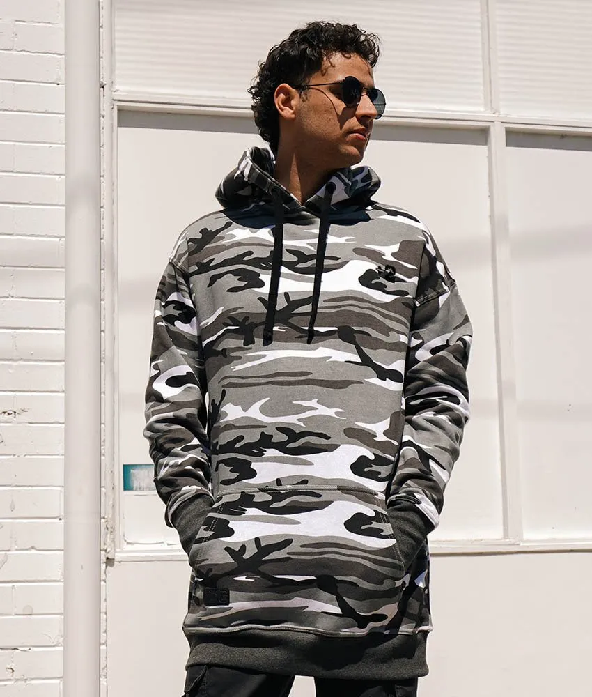 Plus 2 Snow Camo Tall Hoodie