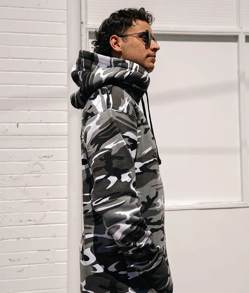 Plus 2 Snow Camo Tall Hoodie