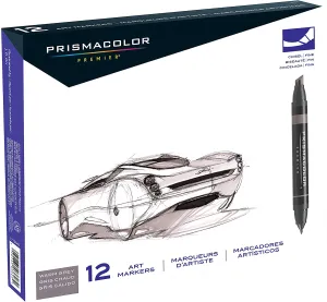 Premier Art Marker chisel | fine (12 warm gray)