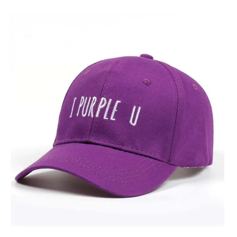 "I PURPLE U" Casquette Baseball Brodée Violet - URB1™